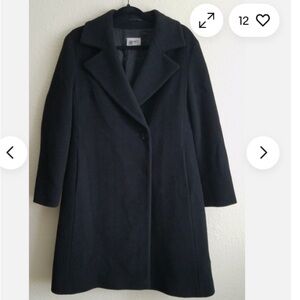 Cinzia Rocca Icons Classic Black Pea Coat